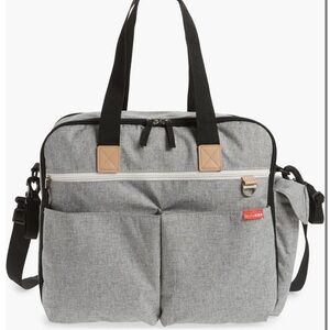 Skip Hop Gray Diaper Bag Tote